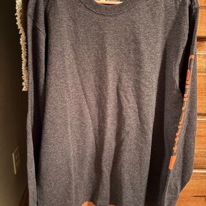 Carhartt Men's Long Sleeve Shirt - Charcoal